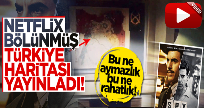 Siyonist Netflix'ten bir skandal daha: Bölünmüş Türkiye haritası!