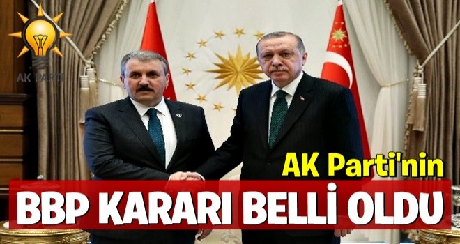 AK Parti'nin BBP kararı belli oldu!