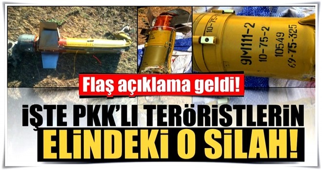 Ağrı’da ele geçirildi! İşte PKK’lı teröristlerin elindeki o silah!