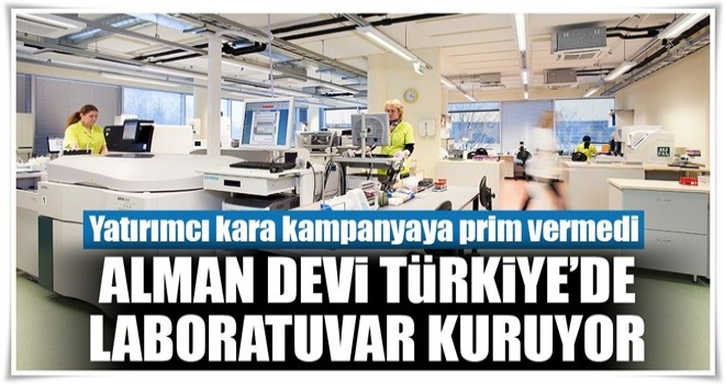 Alman devi Türkiye’de laboratuvar kuruyor