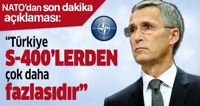 NATO Genel Sekreteri Jens Stoltenberg: NATO'nun Türkiye ile iş birliği, F-35'lerden çok daha derin ve kapsamlıdır.