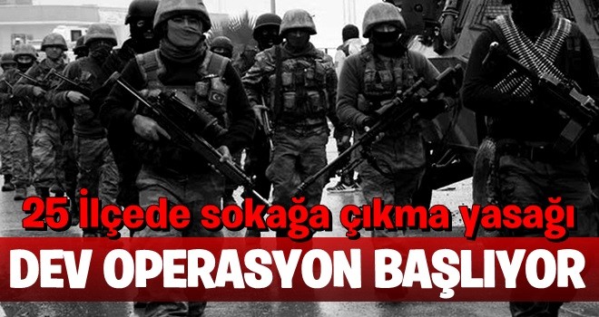 Diyarbakır'da terör operasyonu başladı