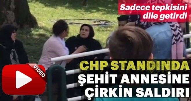 Şehit annesine çirkin saldırı