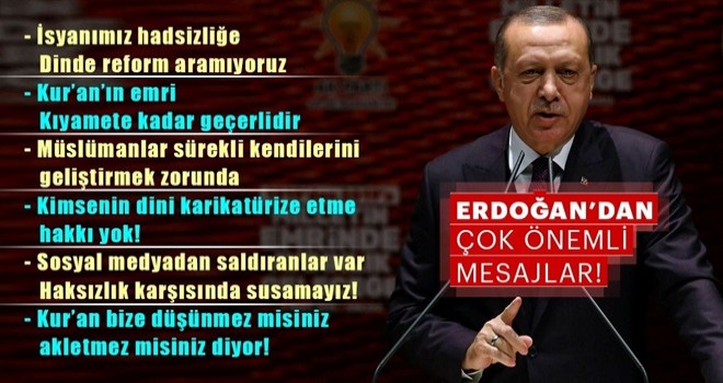 Cumhurbaşkanı Erdoğan'dan önemli açıklamalar!