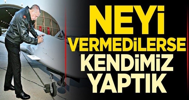 Neyi vermedilerse kendimiz yaptık