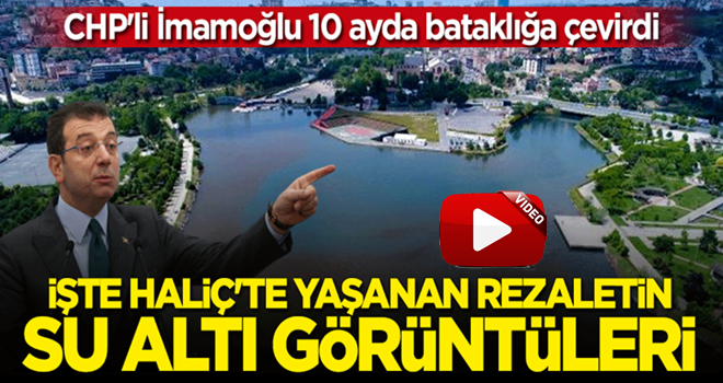 Haliç'teki kirliliğin su altı görüntüleri ortaya çıktı