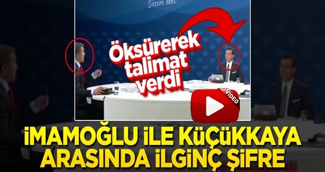 İmamoğlu ile Küçükkaya arasında ilginç şifre... Öksürerek talimat verdi