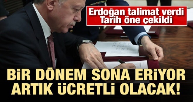 Bir dönem sona eriyor! Artık ücretli olacak