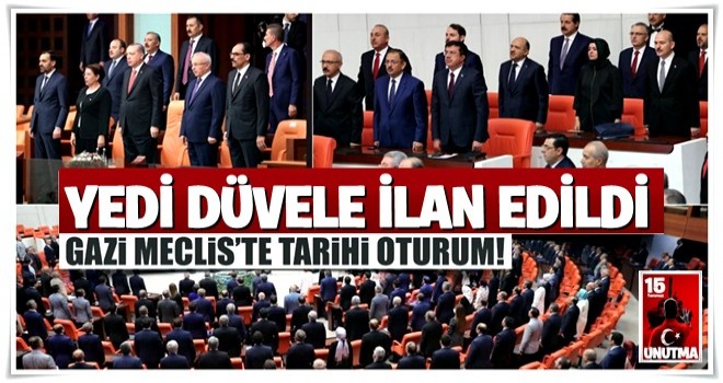 TBMM Genel Kurulu özel gündemle toplandı