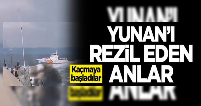 Yunan'ın rezil olduğu anlar! Kaçmaya başladılar