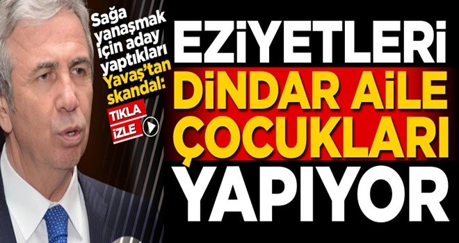 Mansur Yavaş: Hayvanlara dindar insanlar eziyet ediyor