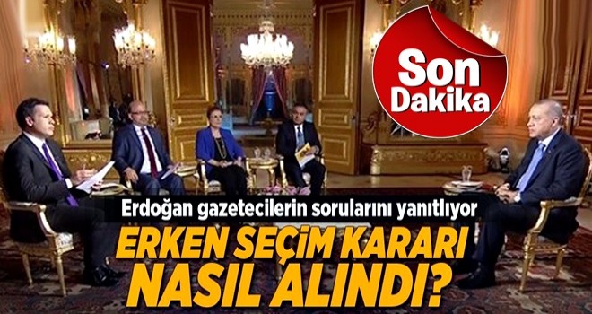 Cumhurbaşkanı Erdoğan canlı yayında soruları yanıtlıyor .