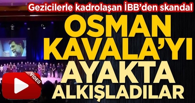 CHP’li İBB’nin skandalları bitmiyor! Konser salonunda Gezi kalkışmasının finansörü Osman Kavala propagandası... .