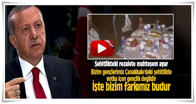 Erdoğan'dan şehitlikteki rezalete tepki!