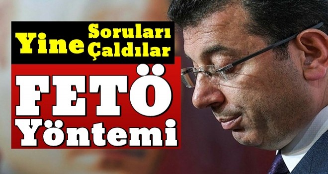 Yine soru çaldılar