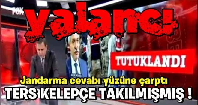 Fatih Portakal'ın kara propagandasına Jandarma Genel Komutanlığından yalanlama .