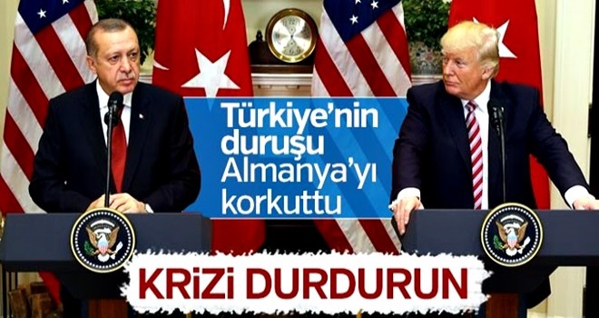 Almanya'dan Türkiye ve ABD'ye kriz bitmeli çağrısı