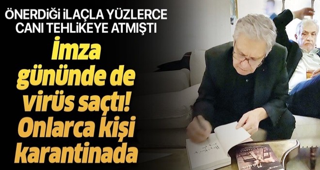 Koronavirüse karşı ilaç önermişti! Zülfü Livaneli'nin imza gününde onlarca kişiye koronavirüs bulaştı .