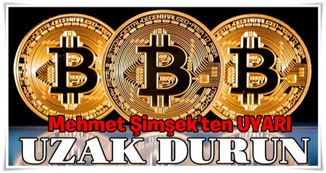 Mehmet Şimşek'ten Bitcoin açıklaması: Uzak durun