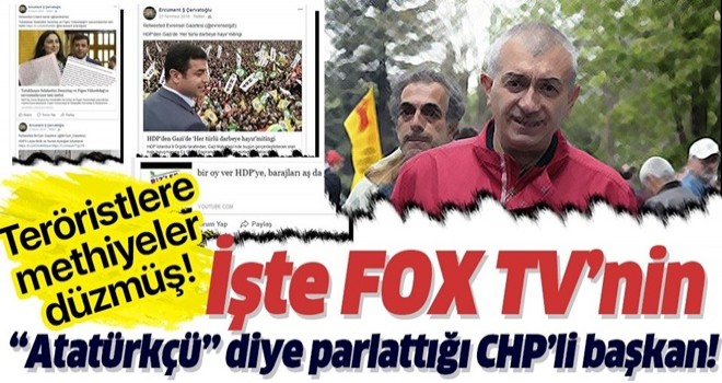 İşte FOX TV'nin "Atatürkçü" diye parlattığı CHP'li Ercüment Çervatoğlu'nun gerçek yüzü .