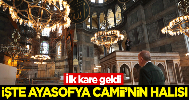 İşte Ayasofya Camii'nin halısı!