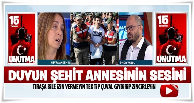 Şehit annesinin kahraman yazılı tişörte tepkisi