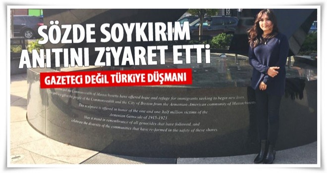 Amberin Zaman Ermeni anıtında