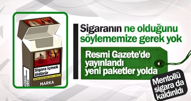 Sigara paketlerinde yeni dönem başladı