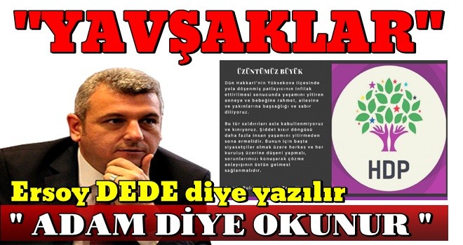 HDP'nin açıklamasına ''ADAM'' dan en sert açıklama..