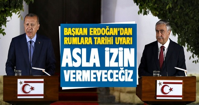 Başkan Erdoğan: Kıbrıs milli davamızdır