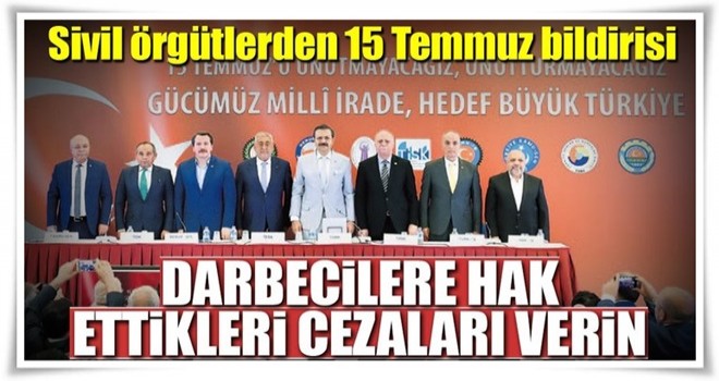 Darbecilere hak ettikleri cezayı verin