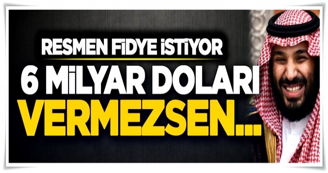 Resmen fidye istiyor! 6 milyar doları ver, yoksa...