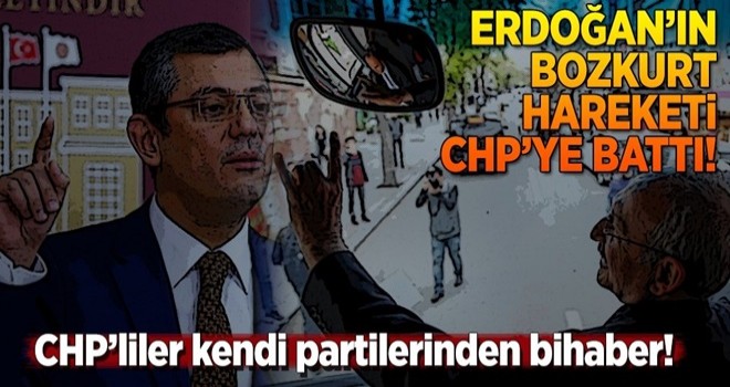 Erdoğan'ın bozkurt hareketi CHP'ye battı .