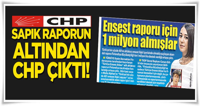 Sapık raporda CHP parmağı!