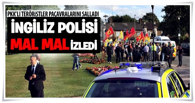 PKK'lıların eylemine İngiliz polisi izin verdi