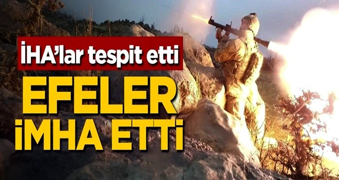 İHA'lar tespit etti! Efeler imha etti