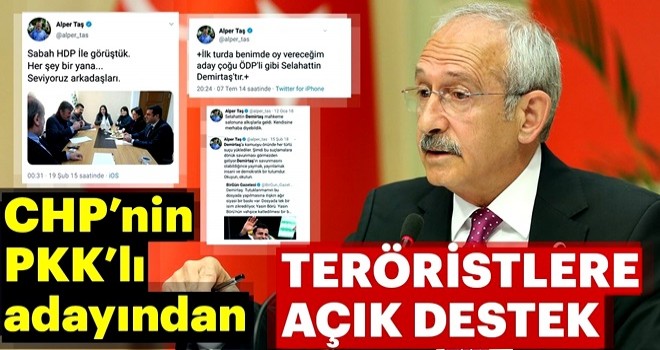 CHP'nin Beyoğlu Belediye Başkanlığı için aday gösterdiği PKK'lı Alper Taş'ın skandal tweetleri