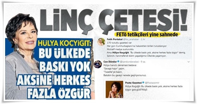 Hülya Koçyiğit'e linç .