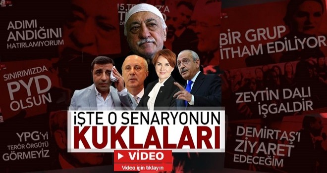 İşte o 'garip senaryo'nun kuklaları!