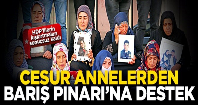 Cesur annelerden ‘Barış Pınarı’na destek