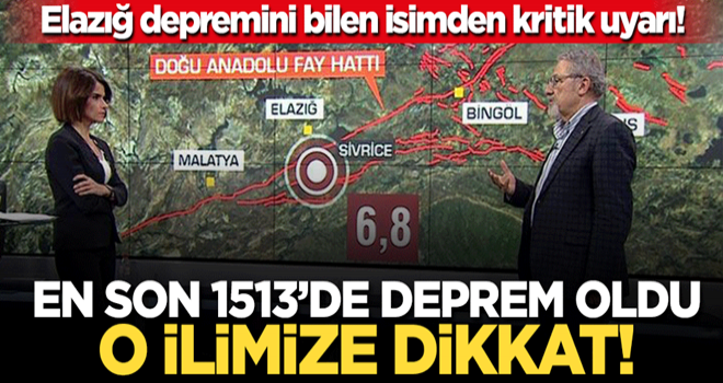 Elazığ depremini bilen Prof. Dr. Naci Görür'den kritik uyarı! Kahramanmaraş'a dikkat