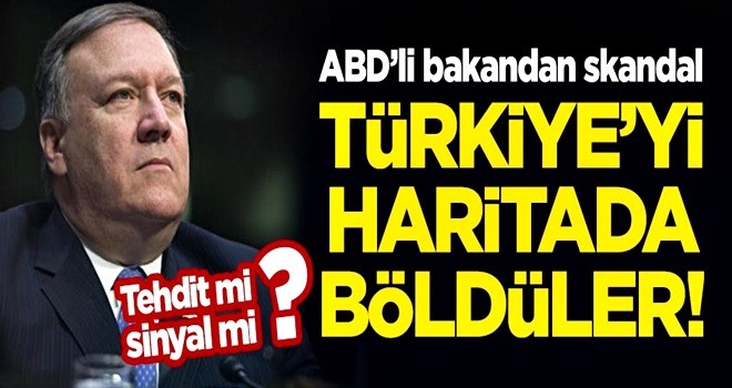 ABD'den skandal haritalı paylaşım! Türkiye'yi ikiye ayrılmış gösterdi...