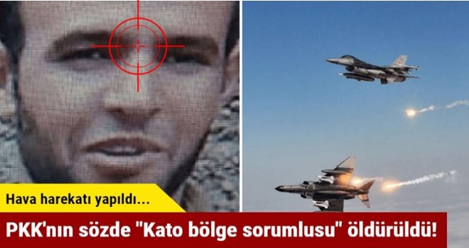 PKK'nın sözde "Kato bölge sorumlusu" öldürüldü!