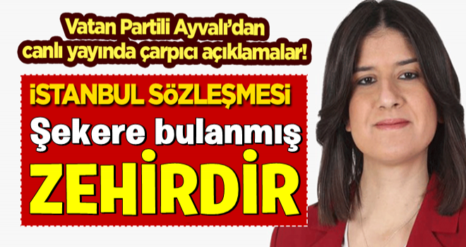 ﻿Vatan Partisi İstanbul Sözleşmesi'ne neden karşı? Önemli açıklamalar