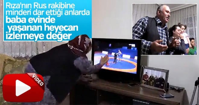 Rıza Kayaalp'in ailesi evde mücadeleyi böyle izledi