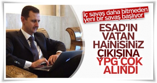 Terörist YPG'den Esad'a Hain cevabı