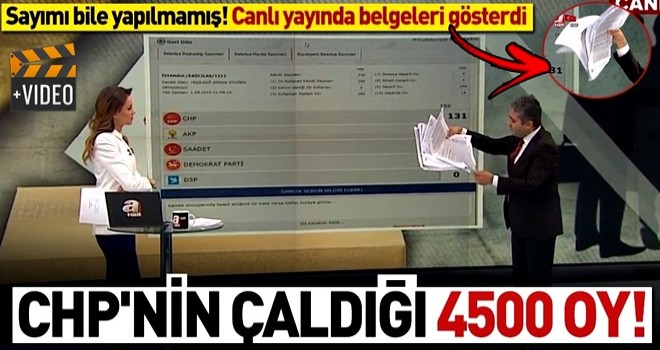 CHP'nin çaldığı 4500 oy!