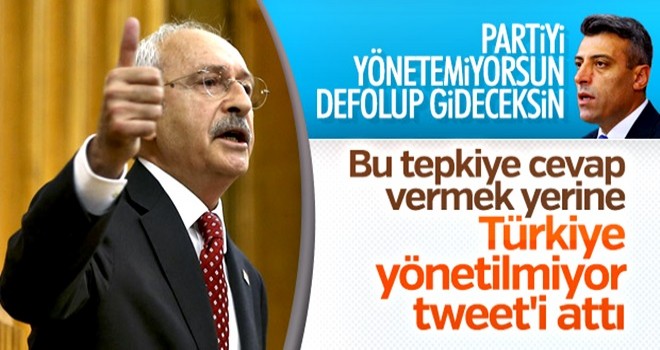 Partisini yönetemeyen Kılıçdaroğlu hükümeti eleştirdi