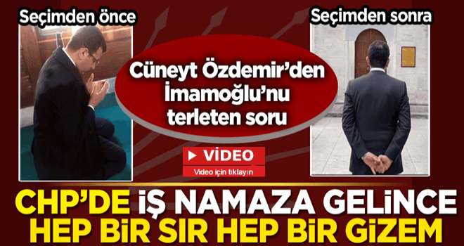 Cüneyt Özdemir'den ekrem'i terleten 'namaz' sorusu