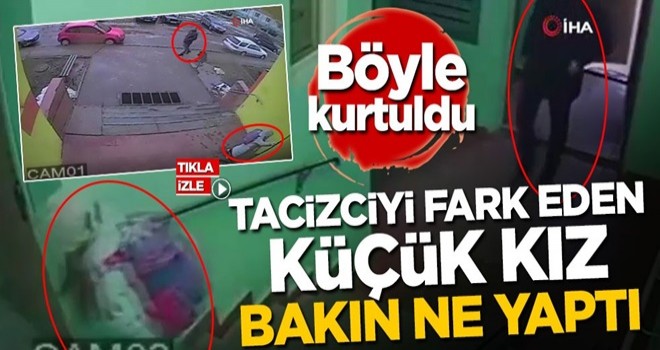 Böyle kurtuldu! Tacizciyi fark eden küçük kız bakın ne yaptı